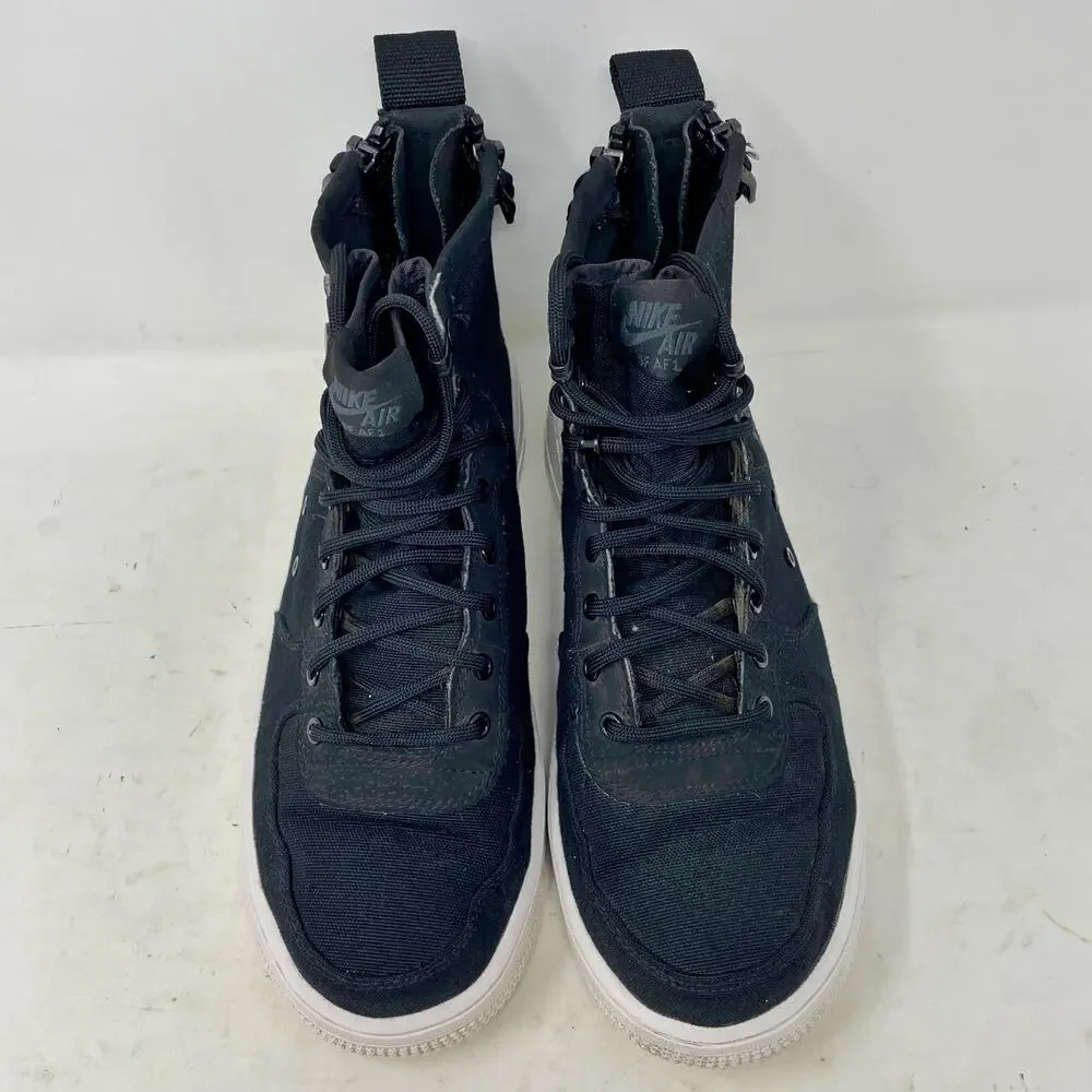 Nike Special Field Air Force 1 Mid Black Shoes Youth Size 6.5Y Zip